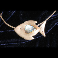Kette mit Fisch und Labradorit Galeriebild
