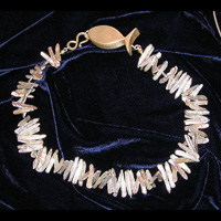 Perlenkette mit Fischverschluss Galeriebild